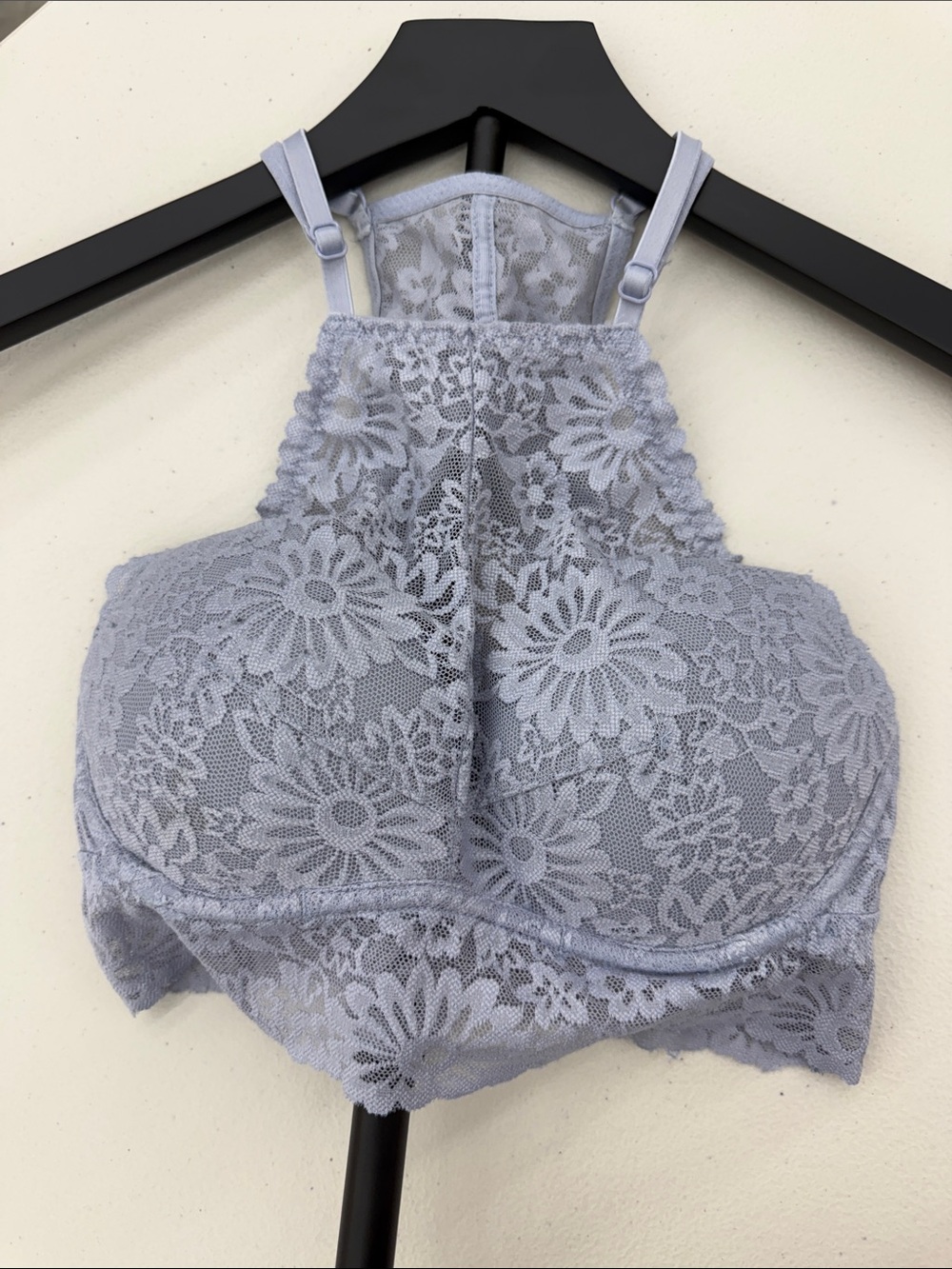 Victoria’s Secret PINK.. Lace High Neck Bralette in Dusty Lavender - Picture 4 of 5